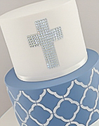 Christening cake with a Holy Cross